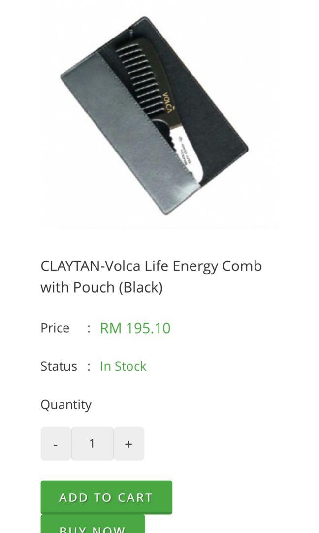 Volca Comb Life - Energy Comb by Volca - Claytan, Health & Nutrition, Face Masks ...
