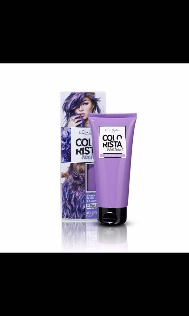 Loreal Colorista Washout Purple Hair Dye Health Beauty Hair