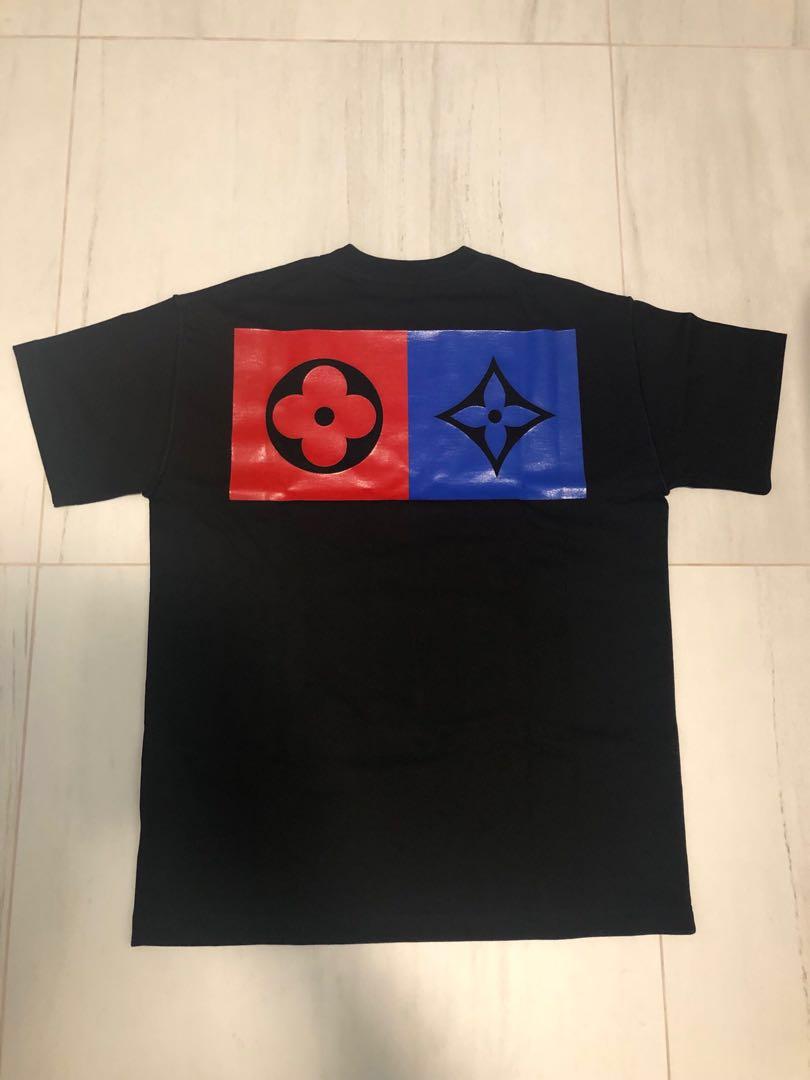 LY release today:, 2019 LV MULTI LOGOS MONOGRAM FLOWERS PRINTED T-SHIRT