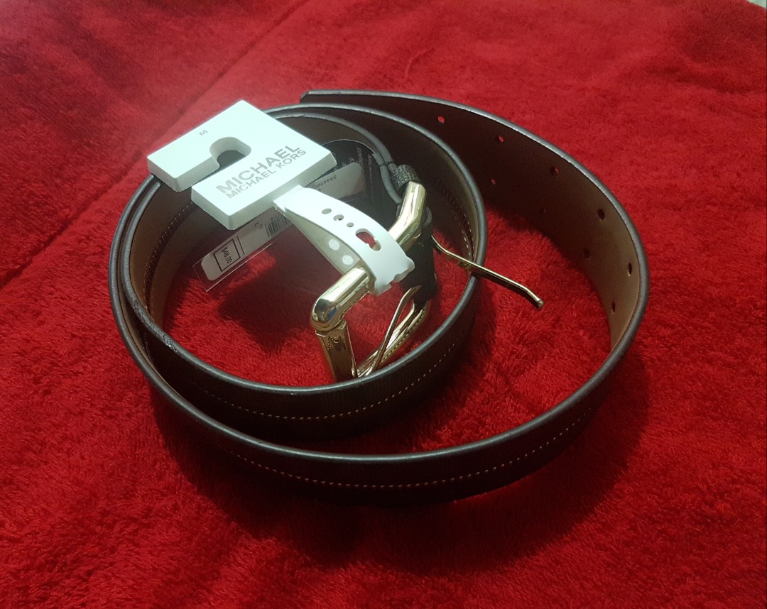 michael kors red belt