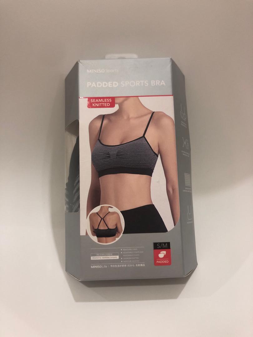 miniso padded sports bra