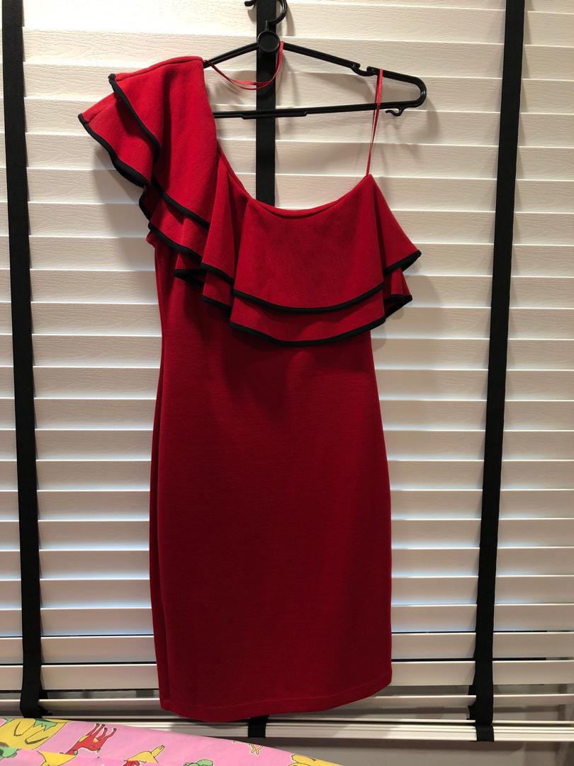 miss selfridge red dress