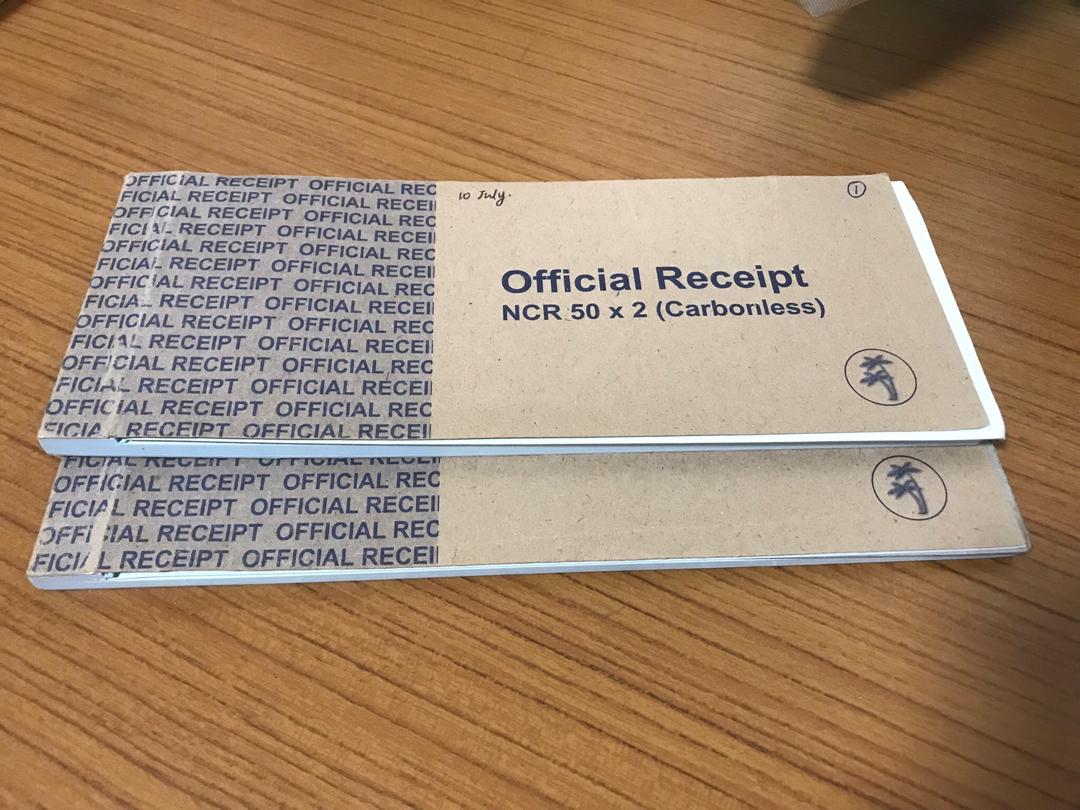 Official Receipt Booklet, Hobbies & Toys, Stationery & Craft ...