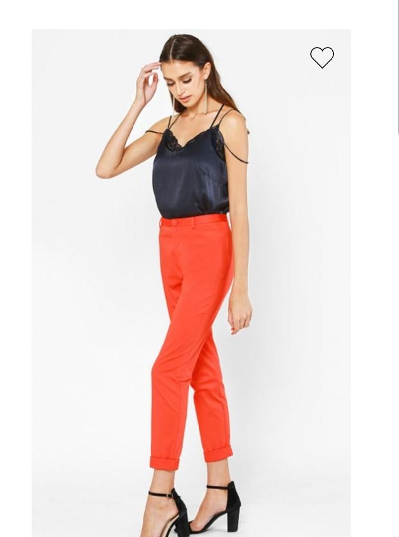 Orange cigarette pants Outlet