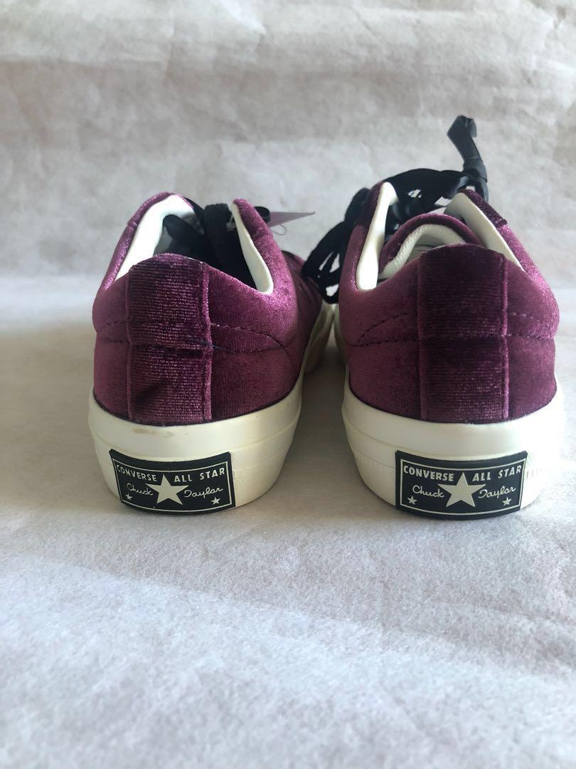 Star Velvet Platform Junior Sneakers 