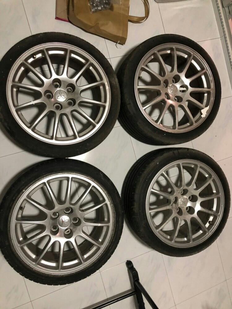 Original Evo X Rims, Car Accessories, Tyres & Rims on Carousell