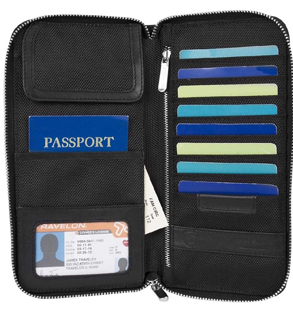 Passport Holder Travelon RFID (Category: Wallets & Card holders) located in Pasig City. Submitted by rokels_locker (Listing ID 232569522, Image 2). Description: Protect your identity and credit cards with this RFID passport holder. Perfect for travelling..