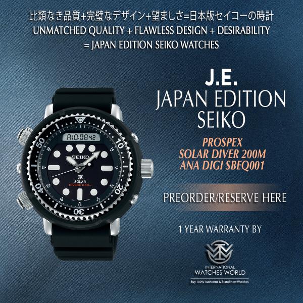 SEIKO JAPAN EDITION PROSPEX ANA DIGI SOLAR DIVERS 200M SBEQ001, Mobile  Phones & Gadgets, Wearables & Smart Watches on Carousell