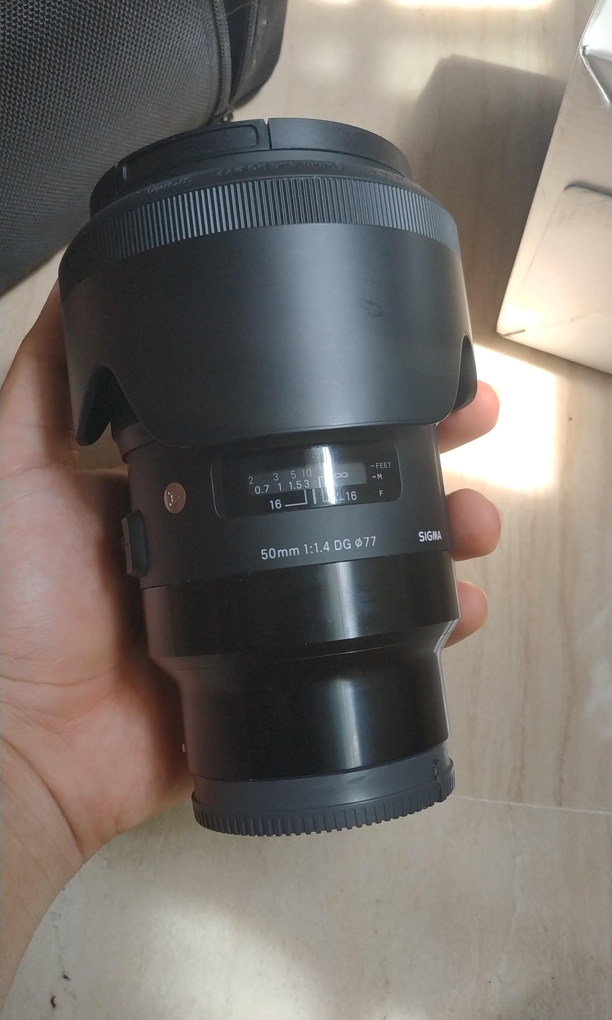 Sigma 50mm F1 4 Art E Mount Photography Lenses On Carousell