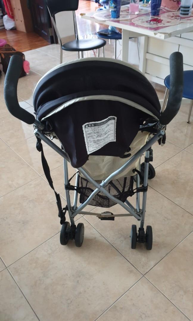 Stroller (Category: Strollers) located in Singapore. Submitted by jylim75 (Listing ID 232583740, Image 3). Description: This stroller was brought in Tokyo during my son when he was 11 months when we travel in Tokyo and my wife was tiring carrying when walking around in Tokyo. The stroller was brought $300 plus and we love this stroller as it can be sling and is lightweight. Hope this stroller can serve is purpose for others who need it..
