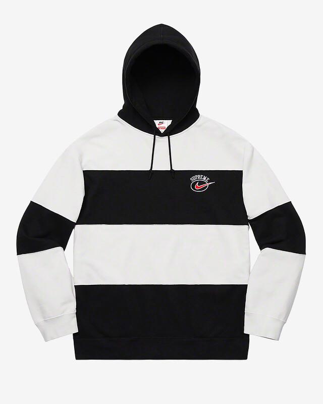 Supreme nike striped hoodie 2025