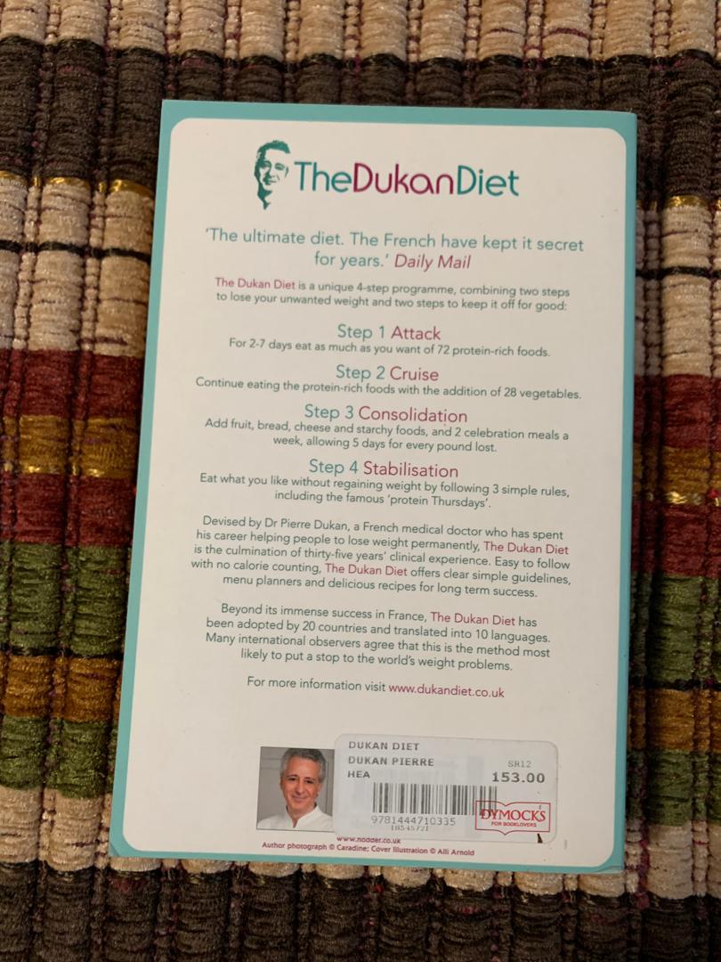 The dukan diet book (Category: Storybooks) located in Marikina City. Submitted by beebadobea (Listing ID 232643450, Image 2). Description: Pre-owned but like new book.. see attached pics bdo/bpi dep.. shipping via fastrack tnx.