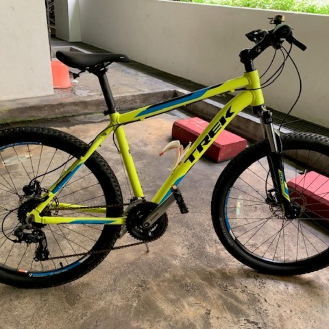 Yellow trek mountain bike hotsell