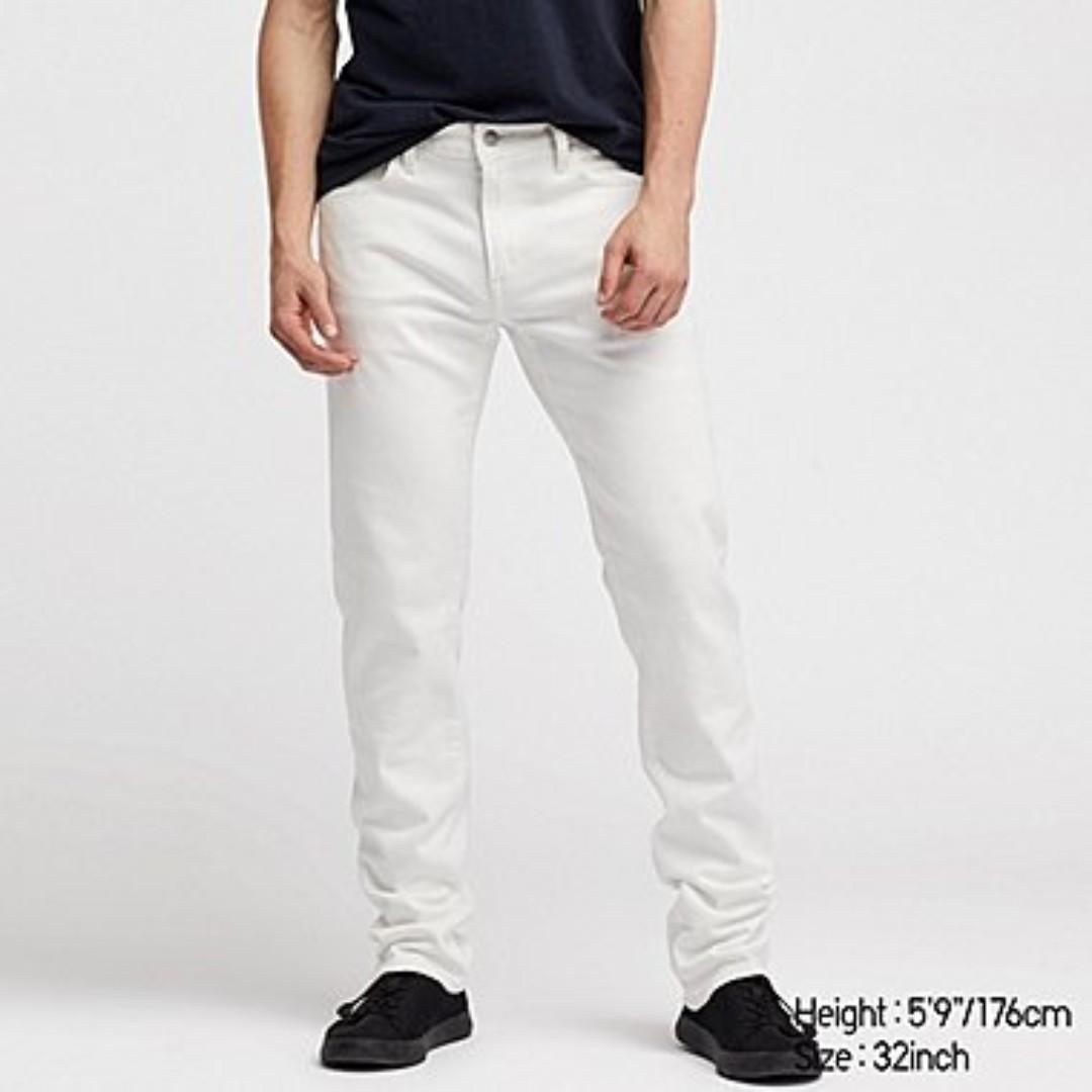 uniqlo white jeans