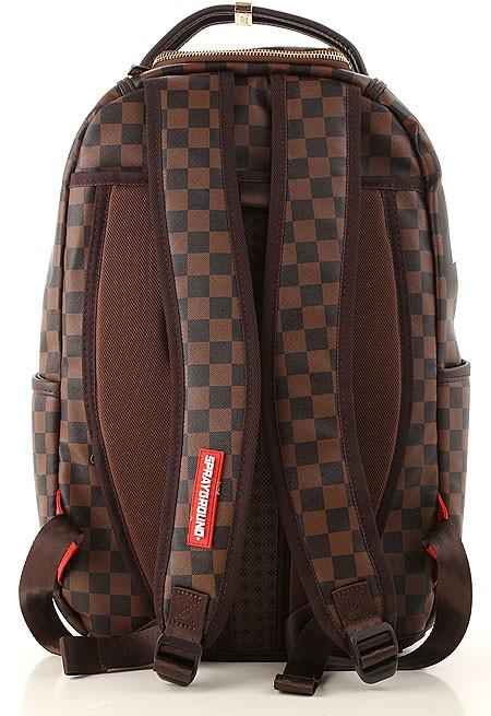 100% authentic,Sprayground LV design limited edition leather backpack