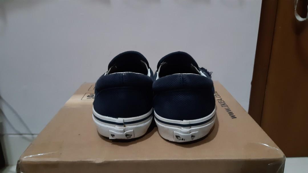 Vans slip on navy cheap kanoko
