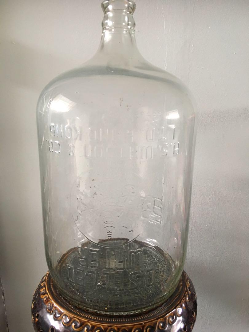 Vintage A S Watson Co Distilled Water Glass Bottle Food Drinks Alcoholic Beverages On Carousell