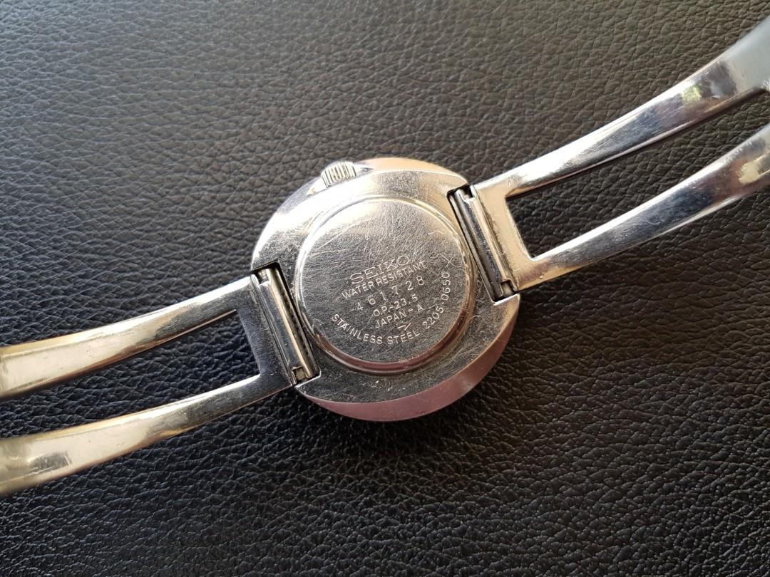 Montre Femme Vintage SEIKO AUTOMATIC HI-BEAT Ref. 2205-0400 - Acier Doré/Argenté - À Restaurer (Ne Fonctionne Pas)