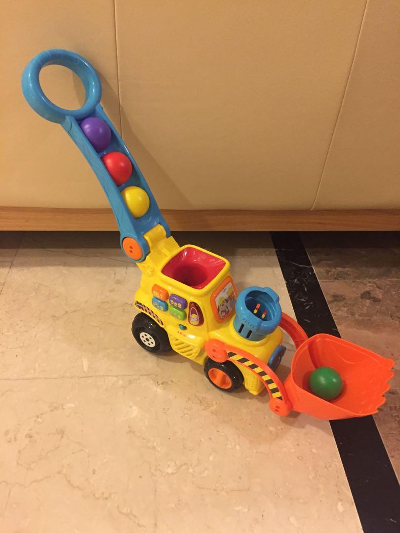 vtech push & pop bulldozer toy