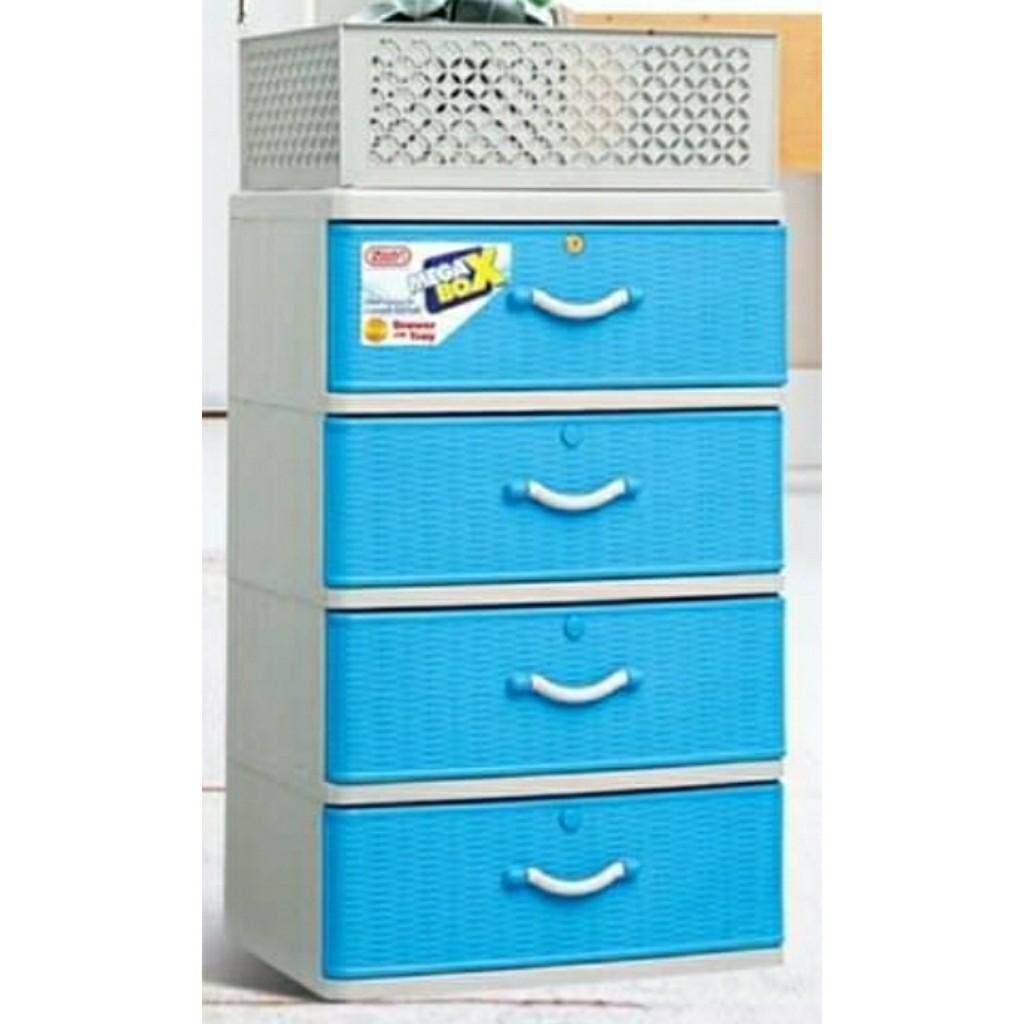 Zooey Mega Box Drawer 4 Layer Closet Wardrobe Organizer Wardrobe