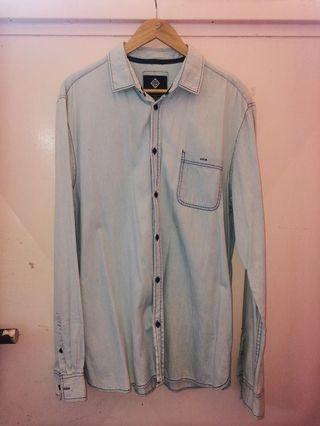 COTTON ON Blue Long sleeve Button down