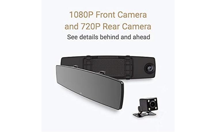 2892 Yi Mirror Dash Cam Dual Dashboard Camera Recorder With Touch Screen Mobile App Front Rear View Hd Camera G Sensor Reverse Monitor Loop Recording Electronics Others On Carousell