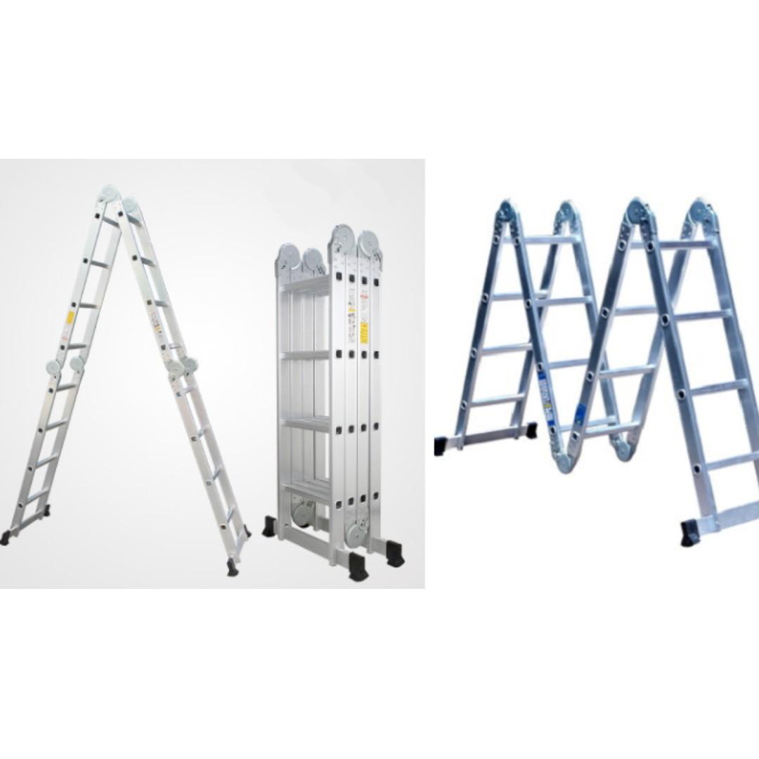 Ladder that outlet folds in half