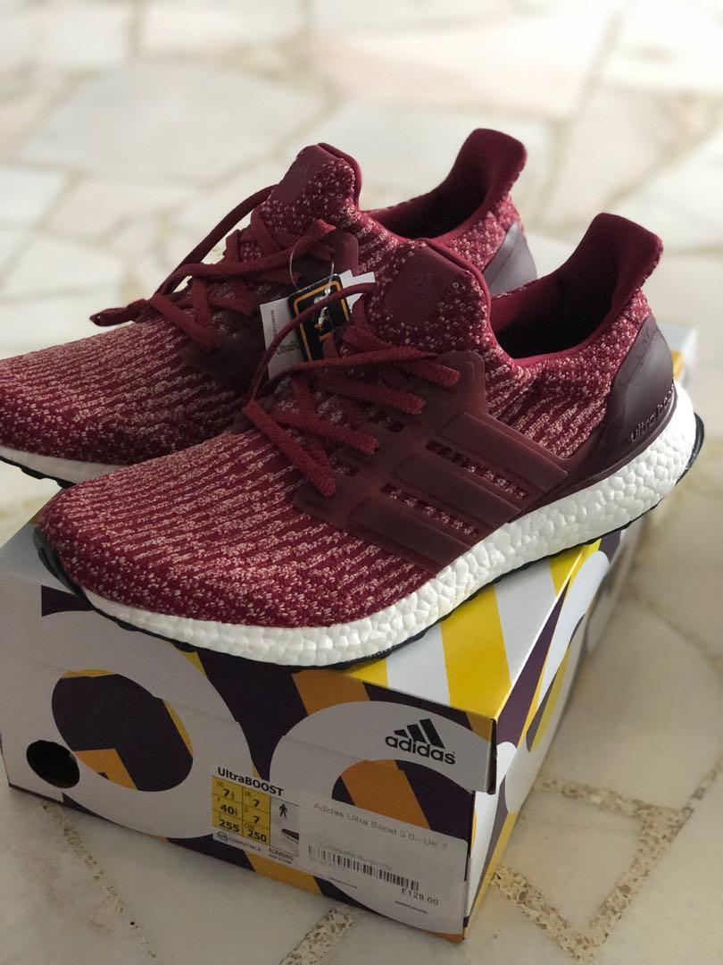 Adidas ultra boost burgundy and outlet gold