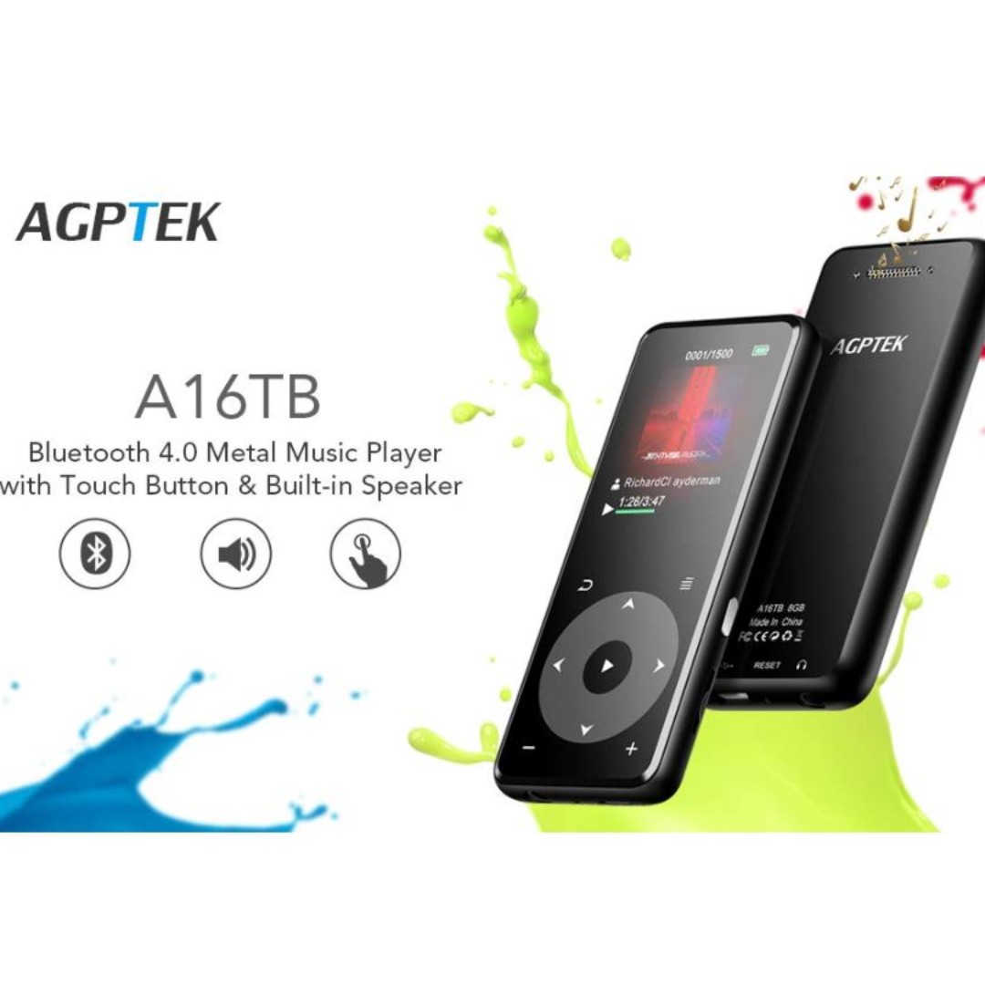 portable mp3 player with speakers built in