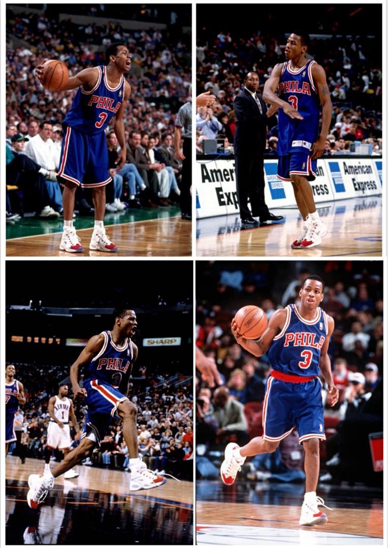 Philadelphia 76ers Allen Iverson Adidas NBA Basketball Jersey #3 Men M White