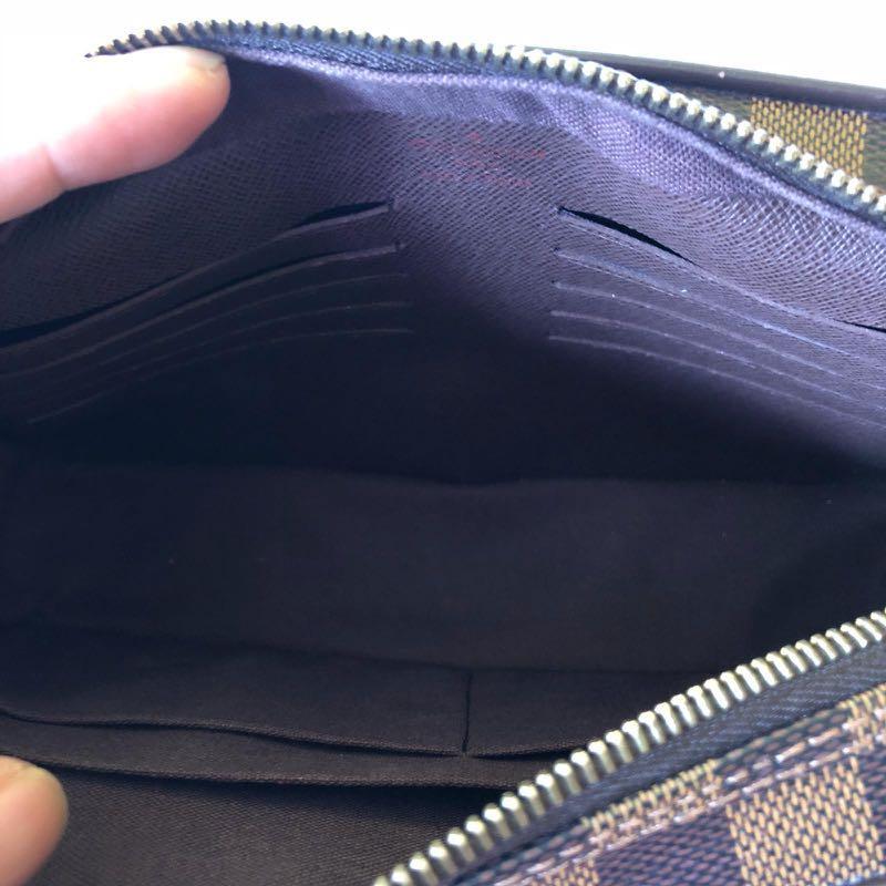Louis Vuitton Second Bag Damier Pochette Saint Paul Men's N41219 Ebene Clutch  Pouch