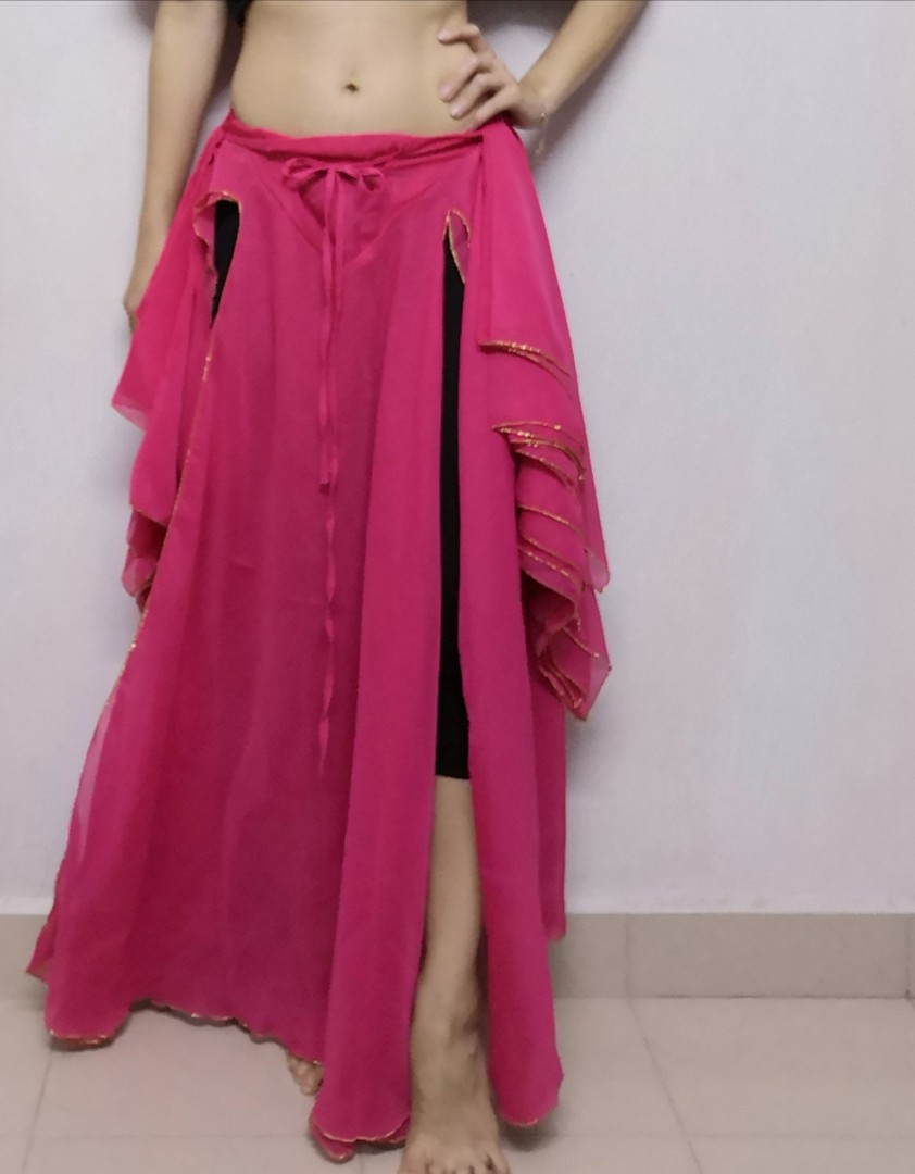 Belly Dance Free Size Practice Skirt, Women's Fashion, Bottoms, Skirts
