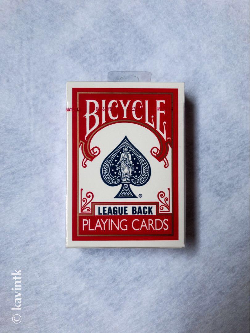 Bicycle League Back Playing Cards [Blue Sealed], Hobbies & Toys, Toys ...