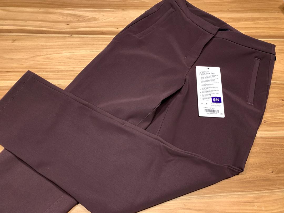 BNWT Lululemon Sz 4 On the Move Pant in 