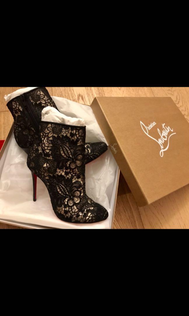 christian louboutin lace boots Carousell