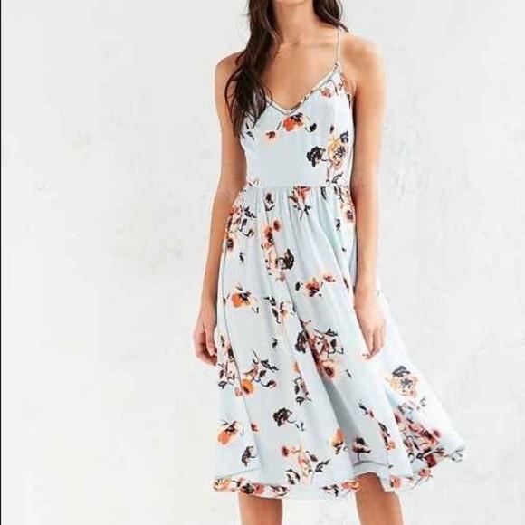 Cooperative Cindy Ladder Midi Dress Urban Outfitters Women S