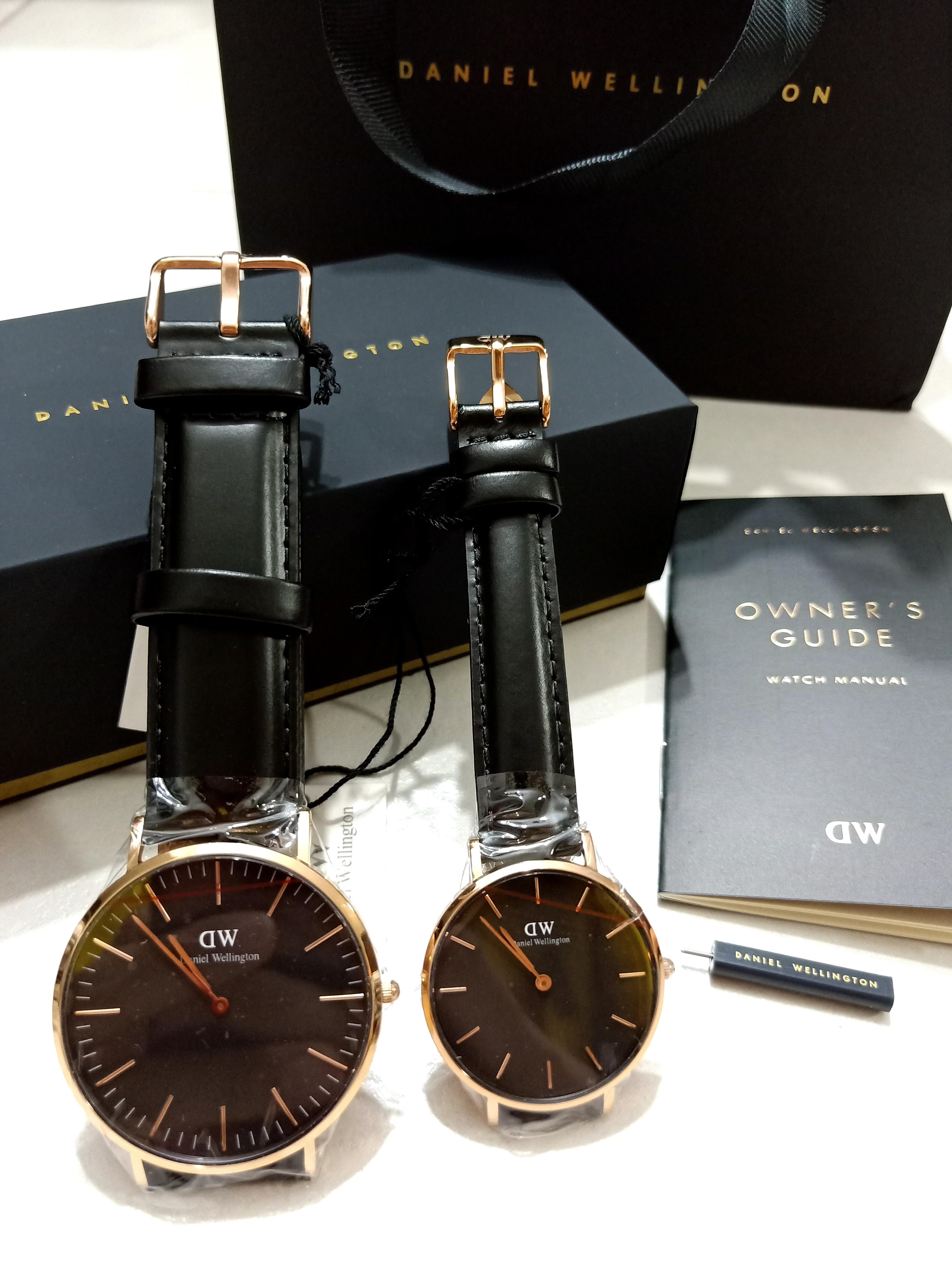 Daniel Couple (black strap), Luxury, Watches Carousell
