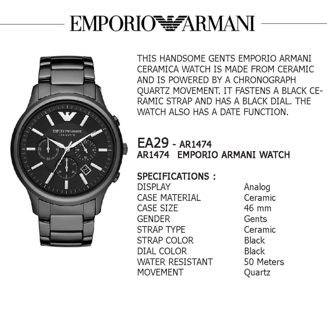 ar1474 armani watch