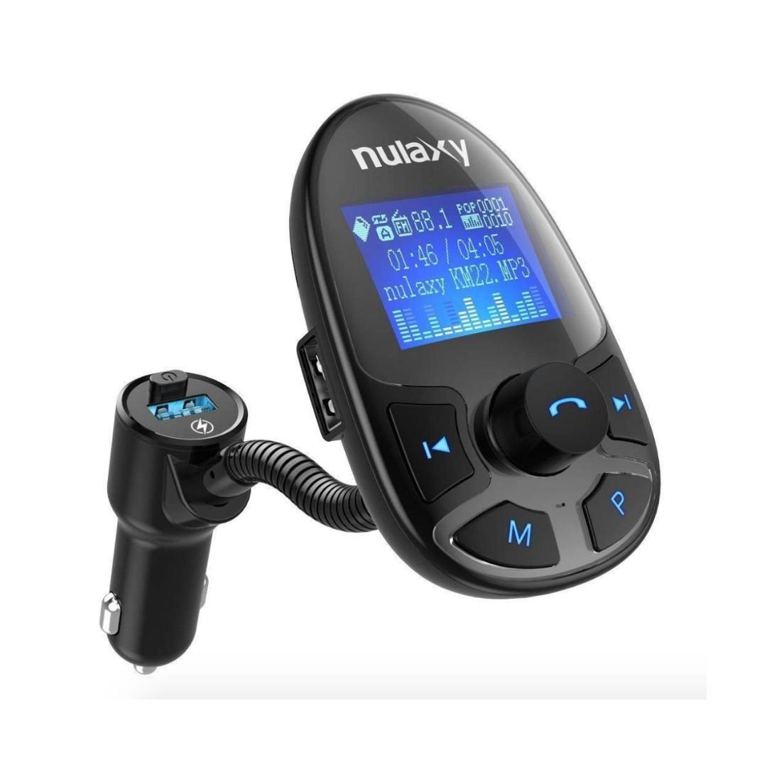 FM Transmitter, Nulaxy Wireless In Car FM Transmitter Bluetooth Car MP3
