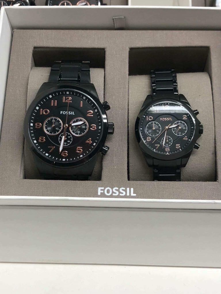 Fossil Couple Watches Black Brand New Luxury Watches on Carousell