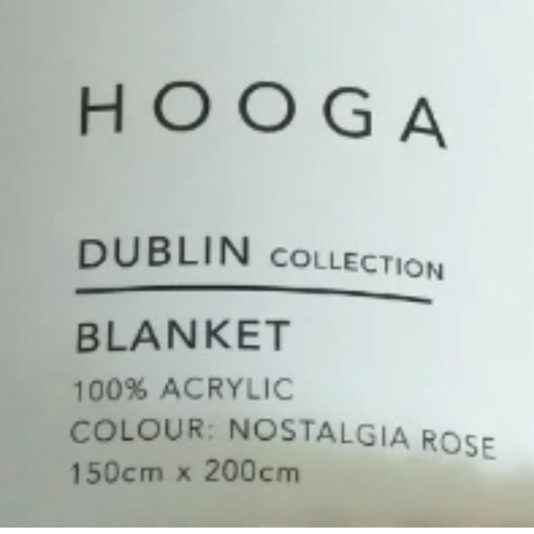 Hooga blanket dublin collection, Furniture & Home Living, Home Decor
