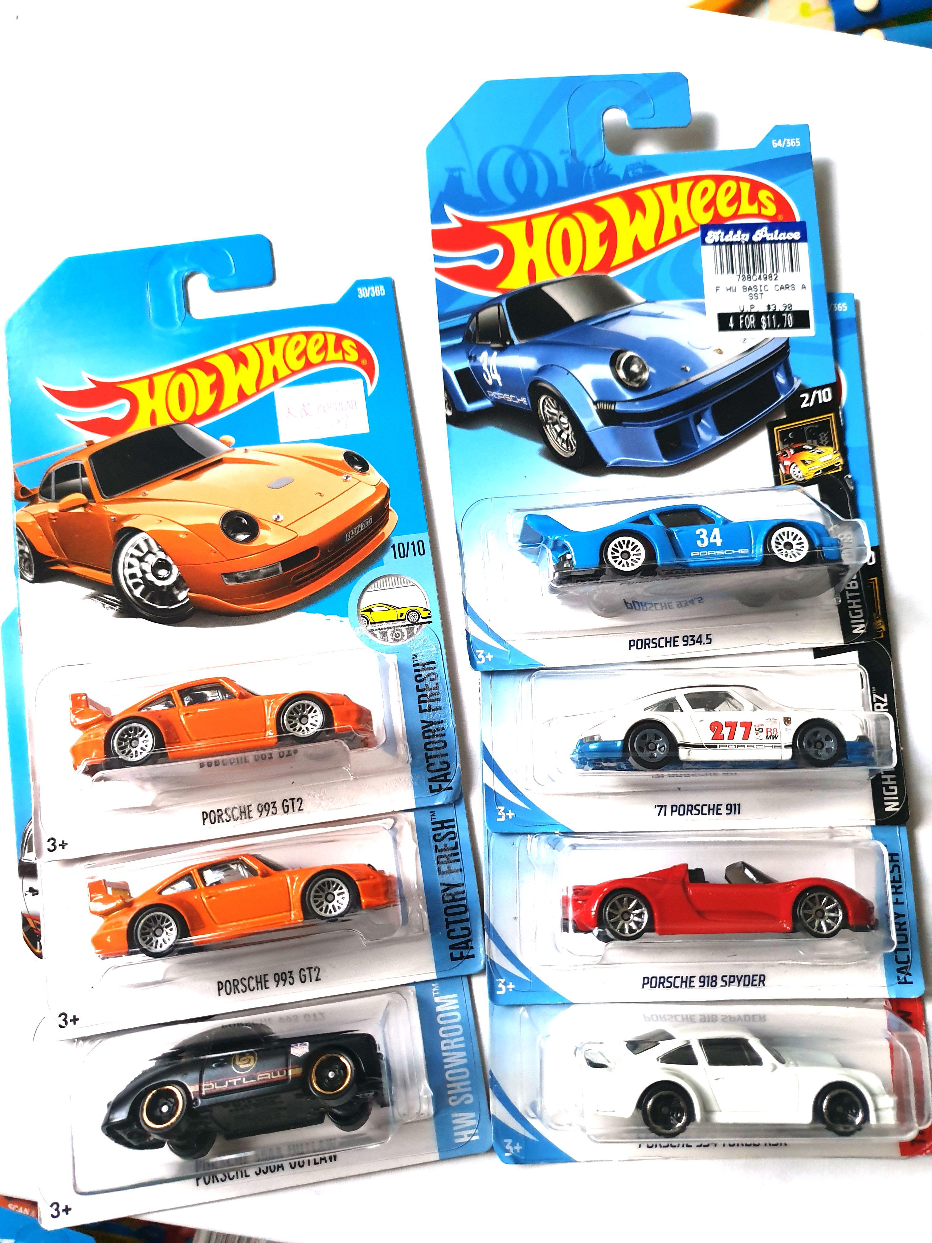 Hot Wheels Porsche Set of Eight 