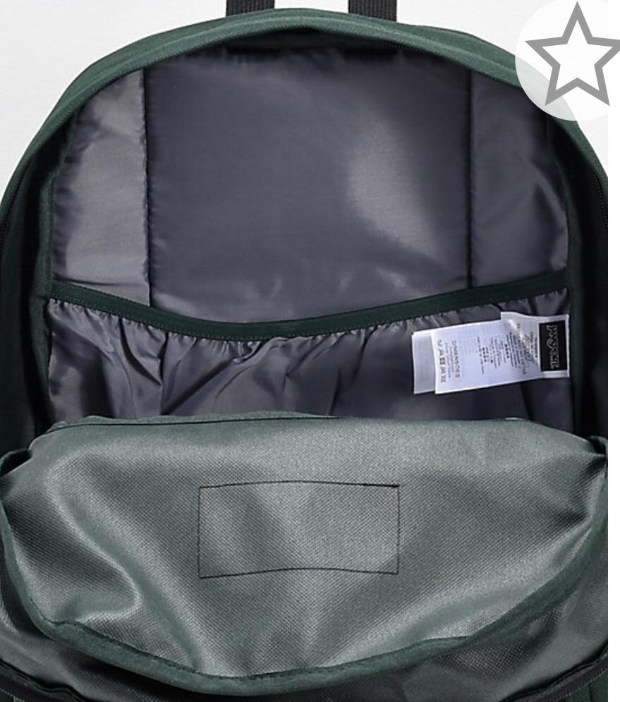 Jansport "Right Pack" Backpack Pine Grove Green, Women's Fashion