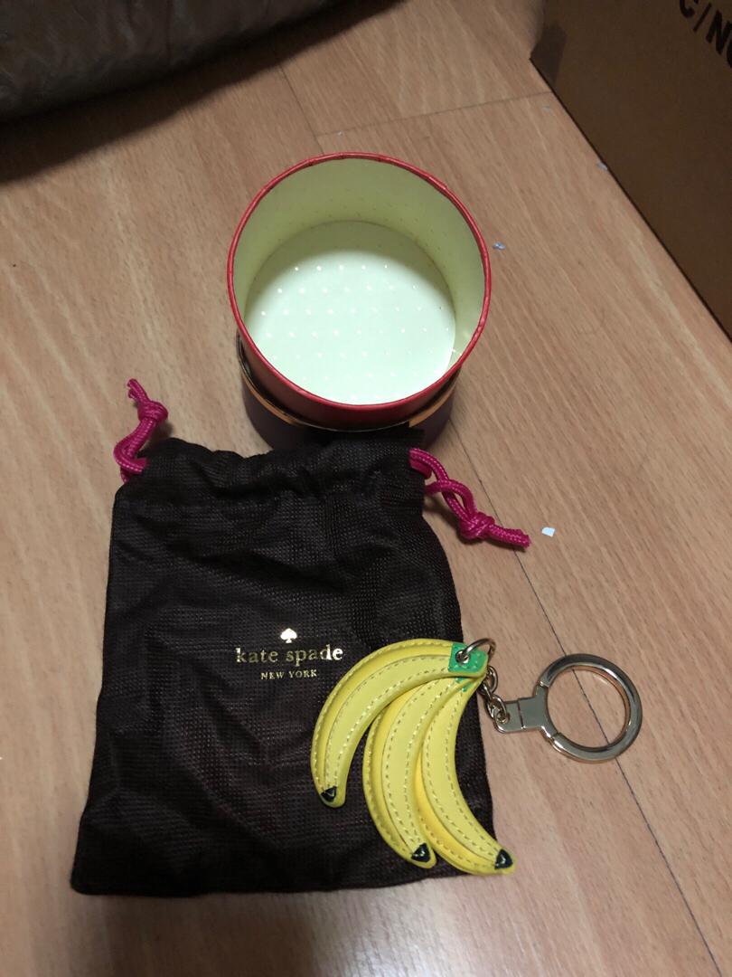Kate Spade Bananas Leather key chain/bag charm, Women's Fashion, Watches &  Accessories, Other Accessories on Carousell