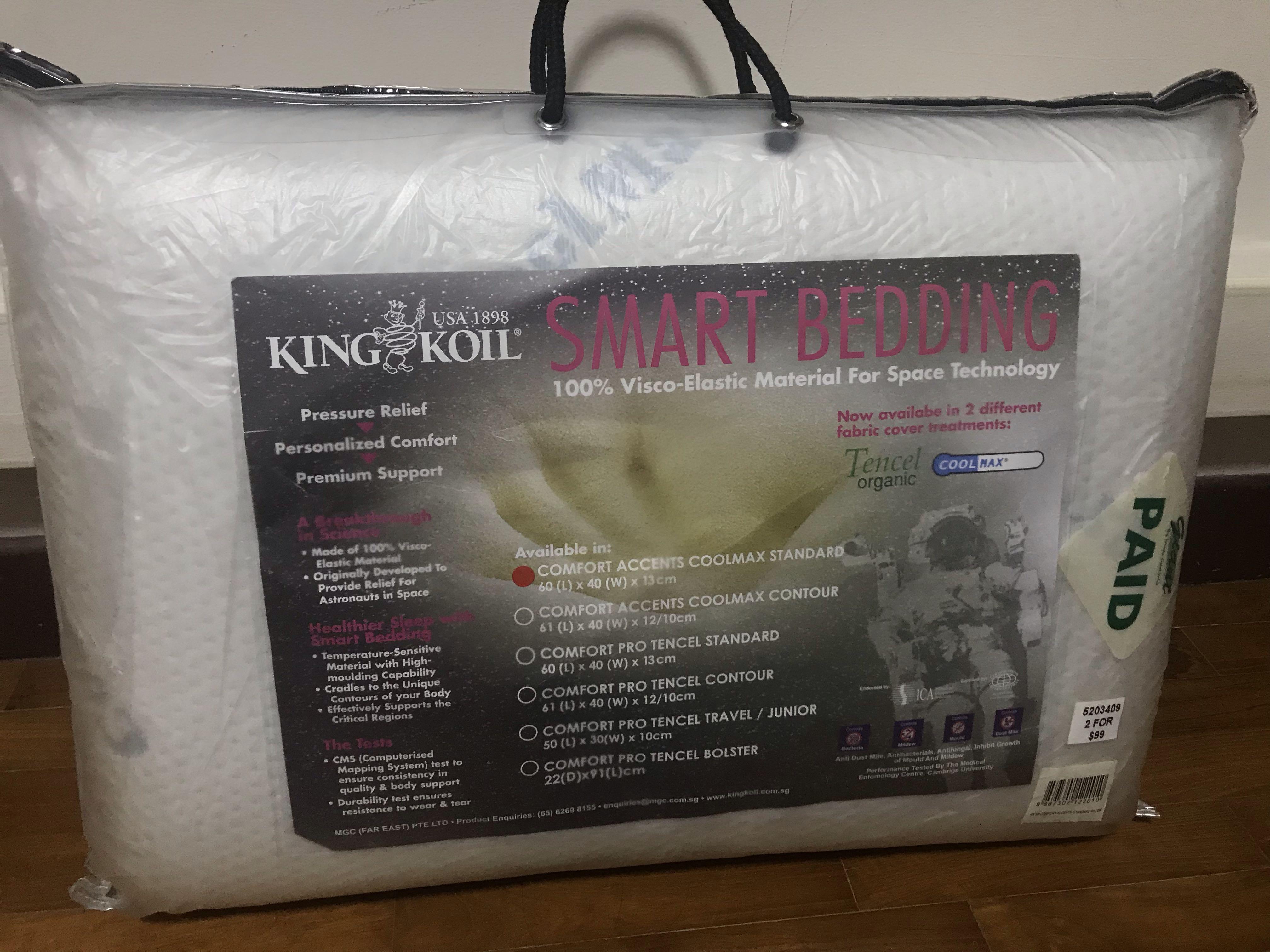 King Koil Pillow Coolmax Furniture Home Living Furniture Bed Frames Mattresses on Carousell
