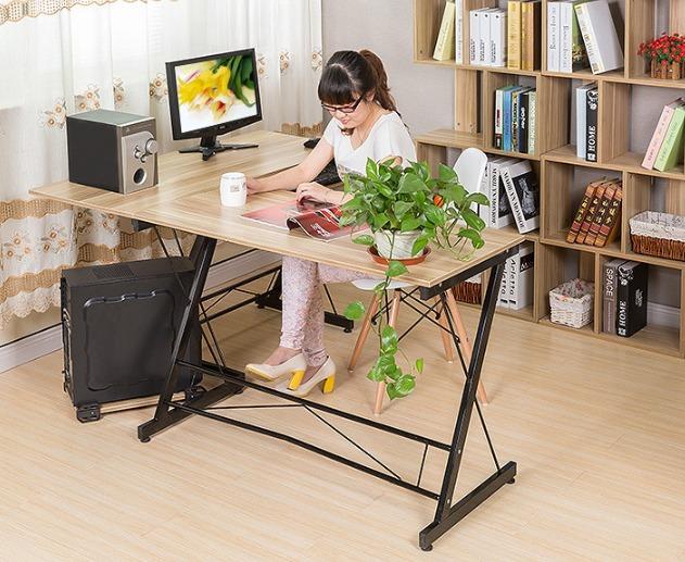 Meja l shape hot sale ikea