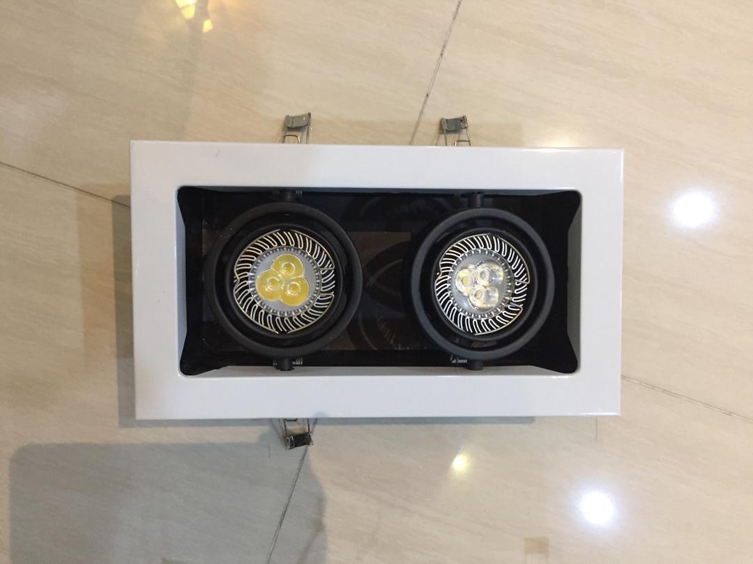 2 set x LED spotlight adjustable halogen downlight x2 ...