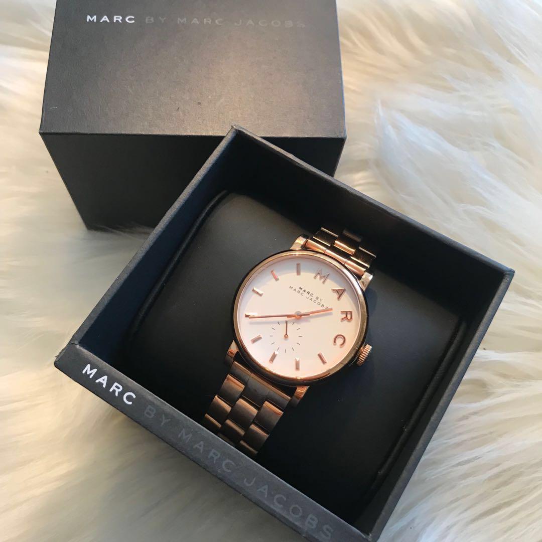 Marc Jacobs Baker Watch Rose Gold Luxury Watches on Carousell