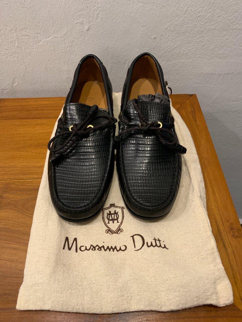 Chaussures Chaussures basses Slips-on Massimo Dutti Slip-on noir style d\u2019affaires 