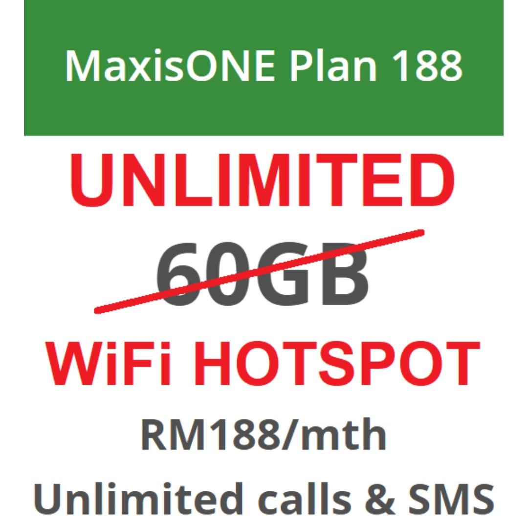 Maxis One Plan Unlimited Internet Data Mobile Phones Tablets Others On Carousell